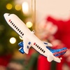 image:imageJoiedomi Mini Christmas Airplane Glass Ornament Commercial Airliner Blown Glass Xmas Tree Picks for Hanging Ornament Outdoor Party Favor Indoor Decor Winter GiftsAirplane
