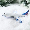 image:imageJoiedomi Mini Christmas Airplane Glass Ornament Commercial Airliner Blown Glass Xmas Tree Picks for Hanging Ornament Outdoor Party Favor Indoor Decor Winter GiftsAirplane