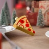 image:imageJoiedomi Pizza Mini Christmas Ornaments Food Blown Glass Small Ornament for Christmas Tree Hanging Outdoor Decorations Indoor Xmas Party Favors Supplies Cute Presents Gifts