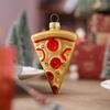 image:imageJoiedomi Pizza Mini Christmas Ornaments Food Blown Glass Small Ornament for Christmas Tree Hanging Outdoor Decorations Indoor Xmas Party Favors Supplies Cute Presents Gifts