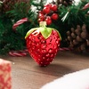 image:imageJoiedomi Strawberry Mini Christmas Ornaments Small Fruit Blown Glass Ornament for Christmas Tree Hanging Outdoor Decorations Indoor Xmas Party Favors Supplies Cute Presents GiftsStrawberry