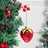image:imageJoiedomi Strawberry Mini Christmas Ornaments Small Fruit Blown Glass Ornament for Christmas Tree Hanging Outdoor Decorations Indoor Xmas Party Favors Supplies Cute Presents GiftsStrawberry