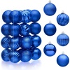 image:imageJOIEDOMI 24 Pcs Lime Green Christmas Balls Ornaments Set 236 Christmas Tree Ornaments Shatterproof Xmas Balls Hanging Decorations for Tree Wreath Garland Holiday Wedding Indoor Party DecorBlue