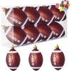 image:imageJOIEDOMI 8 Pcs Christmas Ball Ornaments Shatterproof Football Christmas Tree Ornaments Sports Theme Hanging Decorations Rugby Ball Football Decor for Holiday Xmas Tree Home Party Supplies