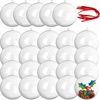 image:imageJoiedomi Mini Christmas 25 Pcs Clear Plastic Fillable Ball 276 inches Ball Ornaments for Christmas Tree Hanging Decorations Indoor Xmas Party Favors Supplies Presents