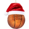 image:imageJoiedomi Mini Christmas Basketball Glass Ornament Blown Sports Ball Ornaments Small Mini Basketball Decor for Tree Hanging Outdoor Decorations Indoor Xmas Balls Gifts Party FavorsBasketball with hat