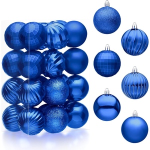 image:imageJOIEDOMI 24 Pcs Lime Green Christmas Balls Ornaments Set 236 Christmas Tree Ornaments Shatterproof Xmas Balls Hanging Decorations for Tree Wreath Garland Holiday Wedding Indoor Party DecorBlue