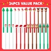 image:imageJOYIN 24 PCS Christmas Fun Pens Bulk Xmas Gel Pens for Kids Gifts Christmas Stationery Supplies School Party Favors Kids Pens Classroom Favor Carnival Prize Stocking Stuffers