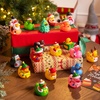 image:imageJOYIN 24 Pcs Christmas Ducks Bath Toys Assorted Cute Rubber Duckies Bulk for Christmas Party Favors Mini Ducky Baby Bathtub Shower Pool Toys for Kids Xmas Table Dcorations Stocking Stuffers Gifts