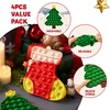image:imageJOYIN 4 PCS Christmas Pop Stress Toy Xmas Pop Game Party Favors for Kids Squeeze Bubble Christmas Goodies Bag Fillers for Children Adults Anxiety Stress Reliever Office Desk
