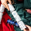 image:imageJOYIN 8 Pack Christmas No Snap Party Table Favor with Gold amp Silver Snowflake Design with Party Hat Joke amp Little Gift Inside for Xmas Gift Christmas Seasonal Holiday DinnerBlueWhite Snowflakes