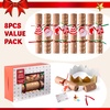 image:imageJOYIN 8 Pack Christmas Party Favor NonSnap Red amp Green Snowflake Design Party Table Favors with Holiday Party Favor Supplies for Kids and Adults Christmas Parties Dinners amp HolidaysKraft Snowflakes