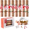 image:imageJOYIN 8 Pack Christmas Party Favor NonSnap Red amp Green Snowflake Design Party Table Favors with Holiday Party Favor Supplies for Kids and Adults Christmas Parties Dinners amp HolidaysKraft Snowflakes