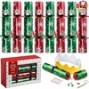 image:imageJOYIN 8 Pack Christmas Party Favor NonSnap Red amp Green Snowflake Design Party Table Favors with Holiday Party Favor Supplies for Kids and Adults Christmas Parties Dinners amp HolidaysRedGreen Snowflakes