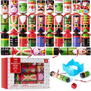 image:imageJOYIN 12 pcs Christmas NoSnap Party Favor Xmas Nutcracker Design Funny Gifts for Kids Includes Party Hat Jokes amp Gifts Christmas Table Decorations for Dinner Traditions Party SuppliesNutcracker