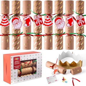 image:imageJOYIN 8 Pack Christmas Party Favor NonSnap Red amp Green Snowflake Design Party Table Favors with Holiday Party Favor Supplies for Kids and Adults Christmas Parties Dinners amp HolidaysKraft Snowflakes