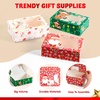 image:imageJOYIN 12 PCS Christmas Cookie Boxes for Gift Giving 875 x 575 x 275 Bakery Treat Boxes Containers with Window for Xmas Holiday Birthday Party Pastries Cupcakes Brownies Donuts Baked Goods24
