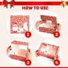 image:imageJOYIN 12 PCS Christmas Cookie Boxes for Gift Giving 875 x 575 x 275 Bakery Treat Boxes Containers with Window for Xmas Holiday Birthday Party Pastries Cupcakes Brownies Donuts Baked Goods24