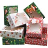 image:imageJOYIN 12 PCS Christmas Cookie Boxes for Gift Giving 875 x 575 x 275 Bakery Treat Boxes Containers with Window for Xmas Holiday Birthday Party Pastries Cupcakes Brownies Donuts Baked Goods24
