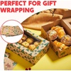 image:imageJOYIN 12 PCS Foiled Christmas Cookie Boxes for Gift Giving 875 x 575 x 275 Bakery Boxes with Window 3 Design Brown Kraft Cardboard Treat Box for Xmas Holiday Pastries Cupcakes Doughnut Wrap12
