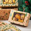 image:imageJOYIN 12 PCS Foiled Christmas Cookie Boxes for Gift Giving 875 x 575 x 275 Bakery Boxes with Window 3 Design Brown Kraft Cardboard Treat Box for Xmas Holiday Pastries Cupcakes Doughnut Wrap12