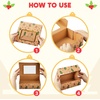 image:imageJOYIN 12 PCS Foiled Christmas Cookie Boxes for Gift Giving 875 x 575 x 275 Bakery Boxes with Window 3 Design Brown Kraft Cardboard Treat Box for Xmas Holiday Pastries Cupcakes Doughnut Wrap12