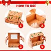 image:imageJOYIN 12 PCS Foiled Christmas Cookie Boxes for Gift Giving 875 x 575 x 275 Bakery Boxes with Window 3 Design Brown Kraft Cardboard Treat Box for Xmas Holiday Pastries Cupcakes Doughnut Wrap24
