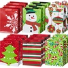 image:imageJOYIN 18 PCS Christmas Paper Bags for Present Xmas Gift Wrap Bags with Handles for Wrapping Xmas Holiday Presents Thanksgiving Gift Decor Classroom and Party Favors 9x 35x 73Christmas