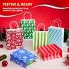image:imageJOYIN 18 PCS Christmas Paper Gift Bags with Handles Xmas Goodie Bags Snowflakes Christmas Trees for Festivals Birthdays Party Supplies Holiday Present Packing 9x 35x 73