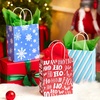 image:imageJOYIN 18 PCS Christmas Paper Gift Bags with Handles Xmas Goodie Bags Snowflakes Christmas Trees for Festivals Birthdays Party Supplies Holiday Present Packing 9x 35x 73