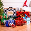 image:imageJOYIN 20 PCS Christmas Reusable Gift Bags Assorted Sizes with Handle Gift Bags Includes 4 Large 8 Medium 8 Small Sizes Christmas NonWoven Party Favor Bags for Holiday Presents and Gift Wrapping