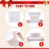image:imageJOYIN 24 PCS Christmas Cookie Boxes for Gift Giving 875 x 575 x 275 Xmas Holiday White Bakery Treat Boxes Containers with Window for Pastries Cupcakes Chocolate Candy Brownies Donuts36