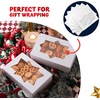 image:imageJOYIN 24 PCS Christmas Cookie Boxes for Gift Giving 875 x 575 x 275 Xmas Holiday White Bakery Treat Boxes Containers with Window for Pastries Cupcakes Chocolate Candy Brownies Donuts24