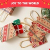 image:imageJOYIN 24 PCS Christmas Kraft Bags Holiday Paper Goody Gift Bags with Handles for Xmas Gifts Wrapping Party Giant Gifts Decorations Classrooms and Party Favors RedGreen 9 x 73 x 33Brown