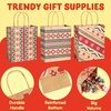 image:imageJOYIN 24 PCS Christmas Kraft Bags Holiday Paper Goody Gift Bags with Handles for Xmas Gifts Wrapping Party Giant Gifts Decorations Classrooms and Party Favors RedGreen 9 x 73 x 33Brown