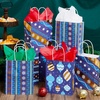 image:imageJOYIN 24 PCS Christmas Kraft Bags Holiday Paper Goody Gift Bags with Handles for Xmas Gifts Wrapping Party Giant Gifts Decorations Classrooms and Party Favors RedGreen 9 x 73 x 33Blue