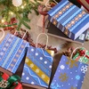 image:imageJOYIN 24 PCS Christmas Kraft Bags Holiday Paper Goody Gift Bags with Handles for Xmas Gifts Wrapping Party Giant Gifts Decorations Classrooms and Party Favors RedGreen 9 x 73 x 33Blue