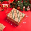image:imageJOYIN 24 PCS Christmas White Pattern Kraft Gift Bags Holiday Paper Gift Bags for Wrapping Xmas Gifts Party Favors Classroom Use Snowflake Plaid and Christmas Trees 9x73x33 InchRed Green