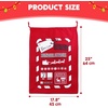 image:imageJOYIN 3 PCS Christmas Personalized Santa Burlap Sack Gift Bags with Drawstring for Large Xmas Package Storage Bag Holiday Party Supplies Xmas Party Favors 26 x 19