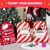 image:imageJOYIN 3 PCS Christmas Personalized Santa Burlap Sack Gift Bags with Drawstring for Large Xmas Package Storage Bag Holiday Party Supplies Xmas Party Favors 26 x 19
