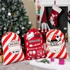 image:imageJOYIN 3 PCS Christmas Personalized Santa Burlap Sack Gift Bags with Drawstring for Large Xmas Package Storage Bag Holiday Party Supplies Xmas Party Favors 26 x 19