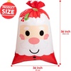 image:imageJOYIN 3 PCs Christmas Jumbo Gift Bags with Gift Tag Xmas Plastic Giant Wrapping Present Bag Huge Resuable Large Santa Bag for Holiday Presents Gifts DecorationsSanta