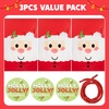 image:imageJOYIN 3 PCs Christmas Jumbo Gift Bags with Gift Tag Xmas Plastic Giant Wrapping Present Bag Huge Resuable Large Santa Bag for Holiday Presents Gifts DecorationsSanta