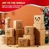 image:imageJOYIN 36 PCS Christmas Cookie Boxes for Gift Giving White Bakery Treat Boxes with Window 4 x 4 x 25 Gift Wrap Box for Xmas Holiday Party Favor Pastries Cupcakes Donuts Brownies DonutsBrown