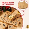 image:imageJOYIN 36 PCS Christmas Cookie Boxes for Gift Giving White Bakery Treat Boxes with Window 4 x 4 x 25 Gift Wrap Box for Xmas Holiday Party Favor Pastries Cupcakes Donuts Brownies DonutsBrown