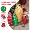 image:imageJOYIN 36 PCS Christmas Drawstrings Gift Bags Assorted SizesLarge Medium Small Xmas Reusable Plastic Bag for Presents Wrapping Holiday Party Favors