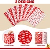 image:imageJOYIN 72 PCS Christmas Bags for Xmas Holiday Goody Gift 11 x 16Christmas Snacks Plastic Shopping Bags with Handles for Present Wrapping Festive Party Favor Party Decoration SuppliesRed white