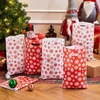 image:imageJOYIN 72 PCS Christmas Bags for Xmas Holiday Goody Gift 11 x 16Christmas Snacks Plastic Shopping Bags with Handles for Present Wrapping Festive Party Favor Party Decoration SuppliesRed white