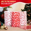 image:imageJOYIN 72 PCS Christmas Bags for Xmas Holiday Goody Gift 11 x 16Christmas Snacks Plastic Shopping Bags with Handles for Present Wrapping Festive Party Favor Party Decoration SuppliesRed white