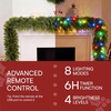 image:imageJOYIN 9FT Christmas Cedar Pine Garland with Multi Color LED Lights Real Touch Christmas Garland with Remote Control amp Timer amp 12 Modes for Porch Mantel Staircase Indoor Xmas Party Decorations9 FT